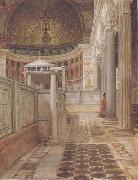 Alma-Tadema, Sir Lawrence, Interior of the Church of San Clemente (mk23)